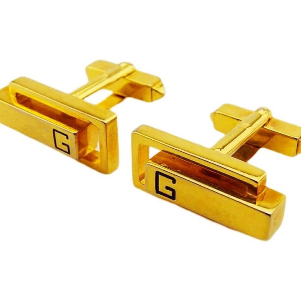 GIVENCHY cuffs Gold black Women Authentic secondhand